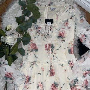 Beautiful flower pattern dress
